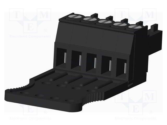 Connector: pluggable terminal block; plug; female; straight; 300V