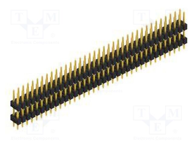 Connector: pin strips; pin header; male; PIN: 72; 2.54mm; THT; 2x36