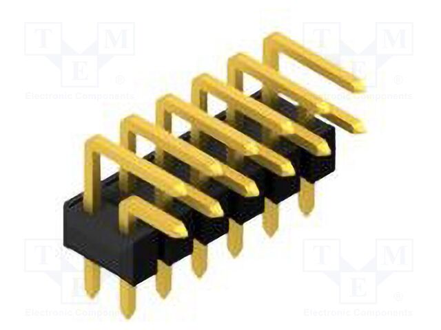 Connector: pin strips; pin header; male; PIN: 12; 2.54mm; THT; 2x6