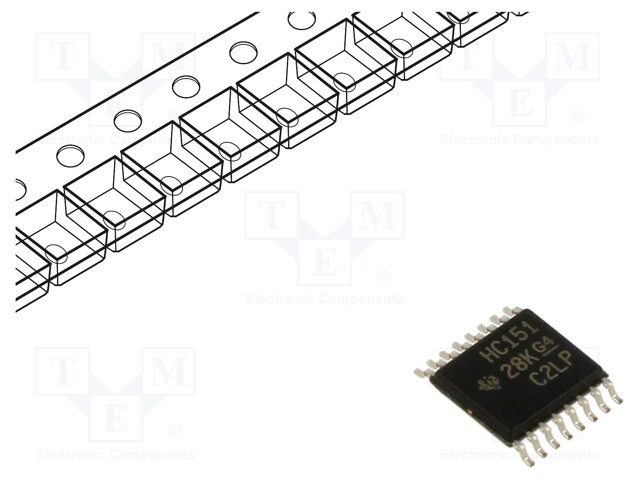 IC: digital; 8 to 1 line,multiplexer,data selector; SMD; TSSOP16