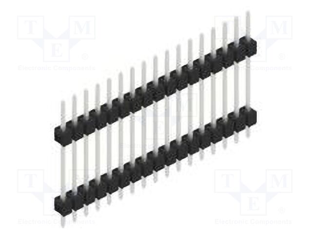 Connector: pin strips; pin header; male; PIN: 17; 2.54mm; THT; 1x17