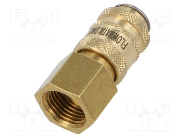 Quick connection coupling; straight; 35bar; Mat: brass; Seal: NBR