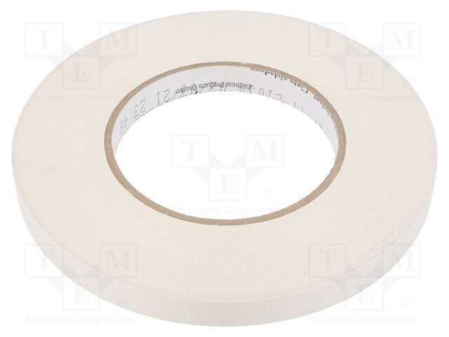 Tape: electrical insulating; W: 12mm; L: 55m; Thk: 177um; white; 5%