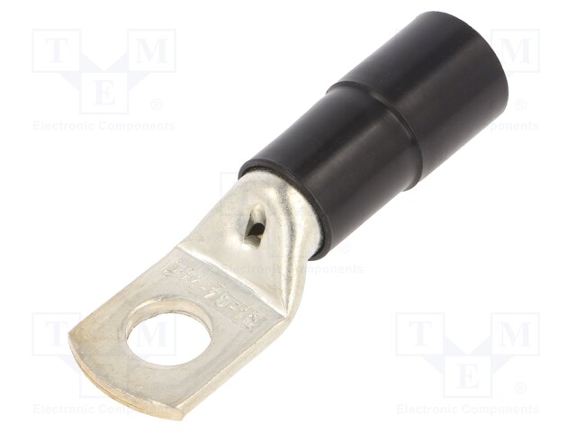 Tip: ring tube; M12; Ø: 12.5mm; 70mm2; crimped; for cable; insulated