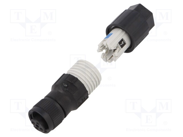 Plug; circular; PIN: 4; female; A code-DeviceNet / CANopen; 250V