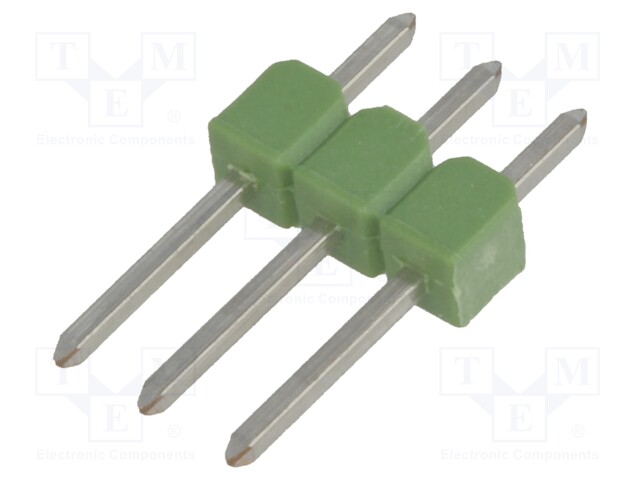 Pin header; pin strips; AMPMODU MOD II; male; PIN: 3; straight