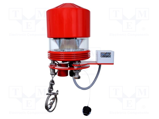 Signaller: obstruction light; flashing light; 22÷51VDC; 22÷51VAC