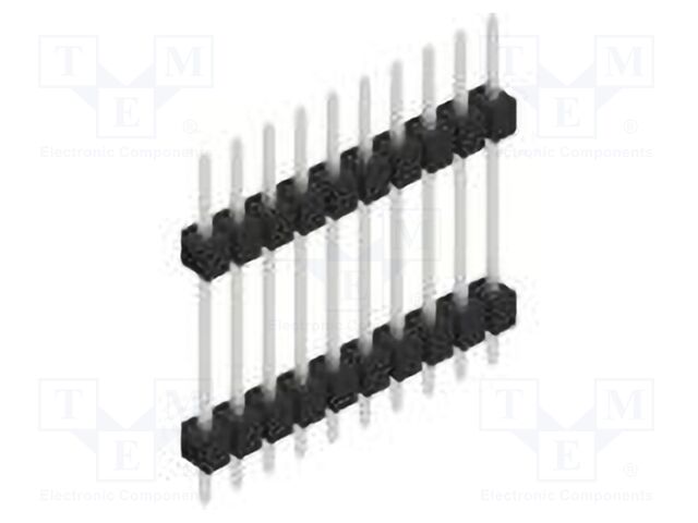 Connector: pin strips; pin header; male; PIN: 10; 2.54mm; THT; 1x10