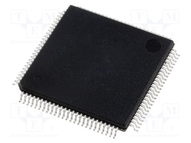 MSP430 microcontroller; SRAM: 8192B; Flash: 128kB; 25MHz; LQFP100