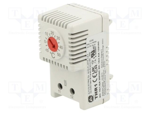 Sensor: thermostat; NC; 10A; 250VAC; screw terminals; 61x34x35mm