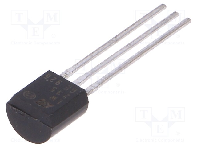 Temperature sensor; diode; -40÷125°C; TO92; THT; Accur: ±1,5°C