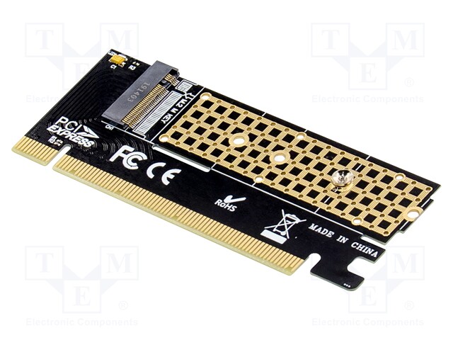 PC extension card: PCIe; M.2 (M key); 6Gbps