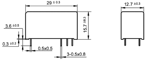 Relay: electromagnetic; SPDT; Ucoil: 12VDC; 12A; 12A/250VAC; PCB