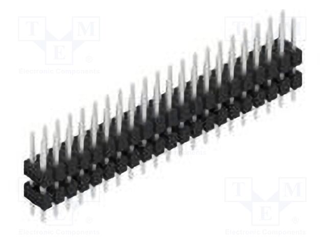 Connector: pin strips; pin header; male; PIN: 42; 2.54mm; THT; 2x21