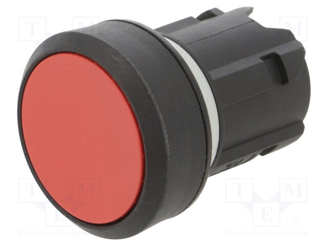 Switch: push-button; Stabl.pos: 1; 22mm; red; Illumin: none; Pos: 2