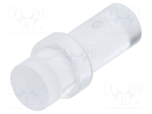 Light Pipe, 6.4 mm, 1 Pipes, Circular with Flat Top, Press Fit, Panel, Transparent, PLP1 Series