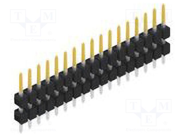 Connector: pin strips; pin header; male; PIN: 17; 2.54mm; THT; 1x17