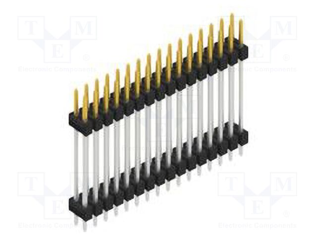 Connector: pin strips; pin header; male; PIN: 32; 2.54mm; THT; 2x16