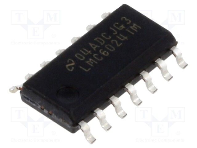 IC: operational amplifier; 350kHz; 4.75÷15.5V; Ch: 4; SO14; tube