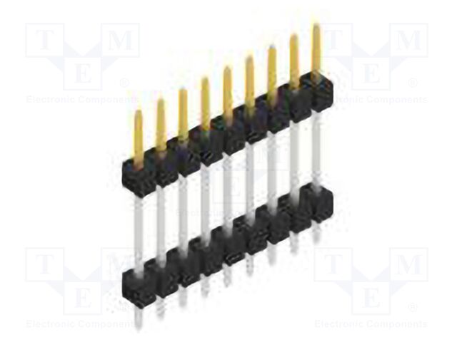 Connector: pin strips; pin header; male; PIN: 9; 2.54mm; THT; 1x9