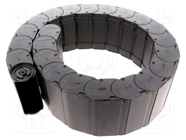 Cable chain; Series: 158; Bend.rad: 125mm; L: 1012mm