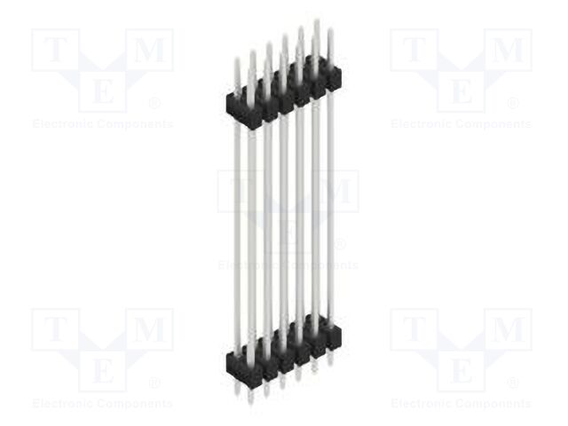 Connector: pin strips; pin header; male; PIN: 12; 2.54mm; THT; 2x6