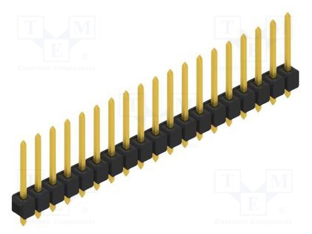 Connector: pin strips; pin header; male; PIN: 19; 2.54mm; THT; 1x19
