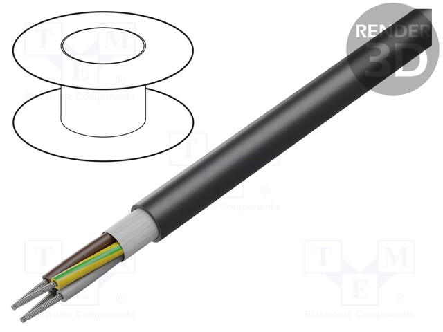 Wire; HELUTHERM® 145 MULTI; stranded; Cu; 4G2,5mm2; polyolefine
