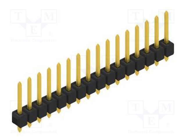 Connector: pin strips; pin header; male; PIN: 16; 2.54mm; THT; 1x16