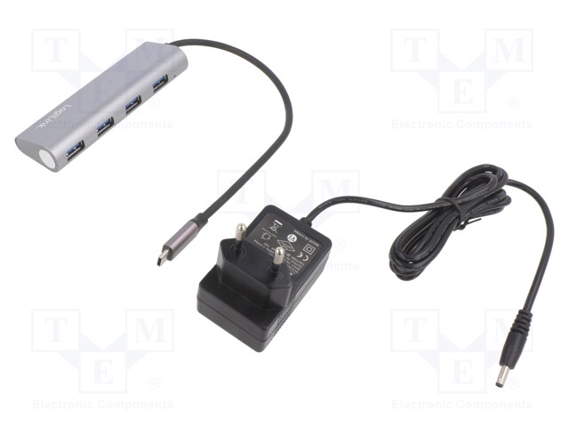Hub USB; USB 3.0,USB 3.1; PnP; Number of ports: 4; 5Gbps