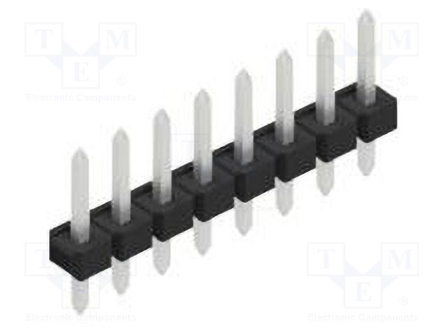 Connector: pin strips; pin header; male; PIN: 8; 2.54mm; THT; 1x8
