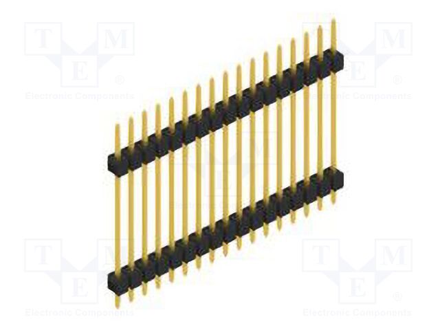 Connector: pin strips; pin header; male; PIN: 17; 2.54mm; THT; 1x17