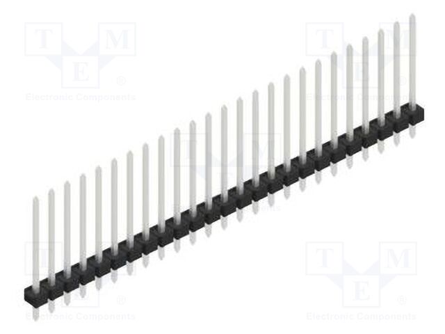 Connector: pin strips; pin header; male; PIN: 25; 2.54mm; THT; 1x25