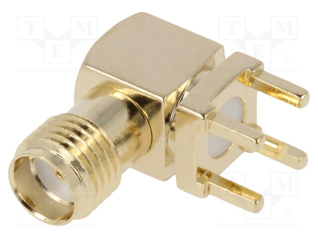 Socket; SMA; female; straight; soldering; for panel mounting