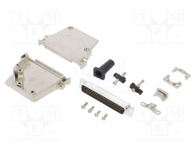 D-Sub; PIN: 62; male; shielded,with strain relief; angled 45°