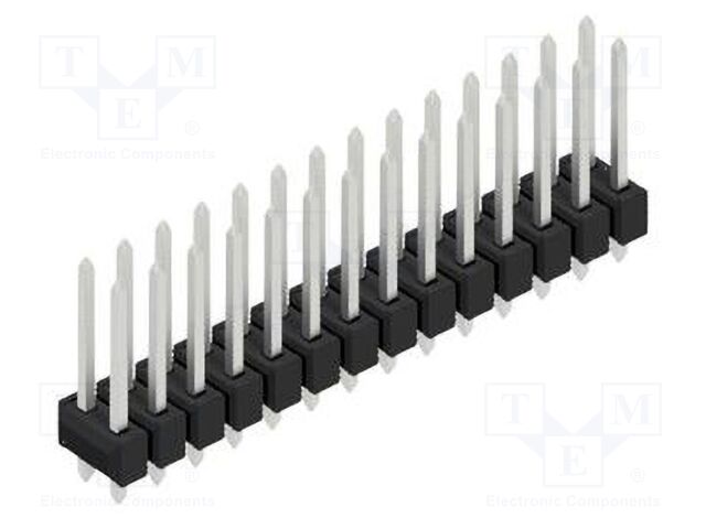 Connector: pin strips; pin header; male; PIN: 28; 2.54mm; THT; 2x14