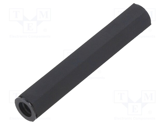 Screwed spacer sleeve; cylindrical; polyamide; M6; 60mm