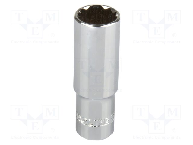 Socket; 12-angles,socket spanner; 13mm; 1/2"; long