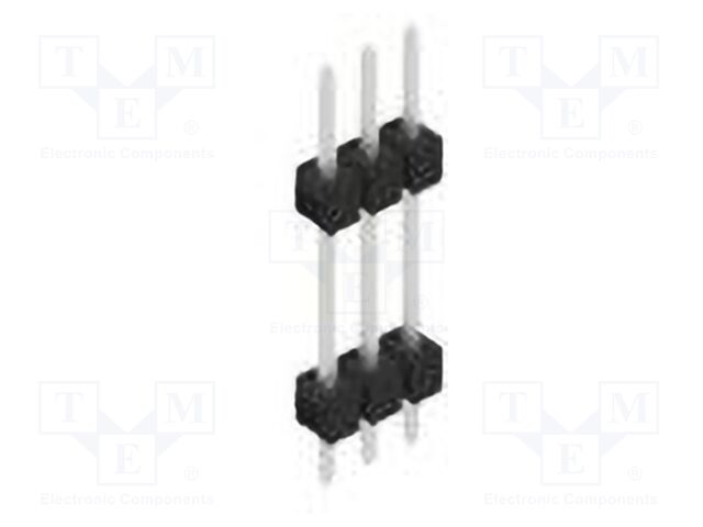 Connector: pin strips; pin header; male; PIN: 3; 2.54mm; THT; 1x3