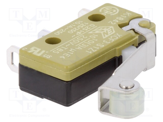 Microswitch SNAP ACTION; with lever (with roller); SPDT; Pos: 2