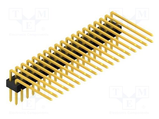 Connector: pin strips; pin header; male; PIN: 38; 2.54mm; THT; 2x19