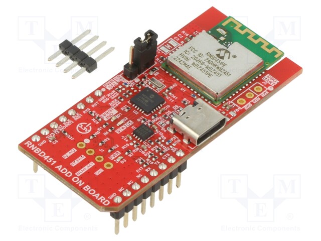 Dev.kit: Microchip; Bluetooth Low Energy; Comp: RNBD451PE
