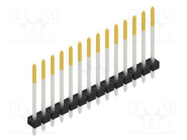 Connector: pin strips; pin header; male; PIN: 14; 2.54mm; THT; 1x14