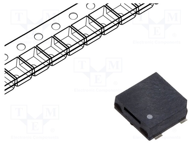 Sound transducer: elektromagnetic alarm; SMD; 2700Hz; 100mA; 20Ω