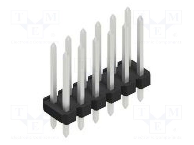 Connector: pin strips; pin header; male; PIN: 12; 2.54mm; THT; 2x6
