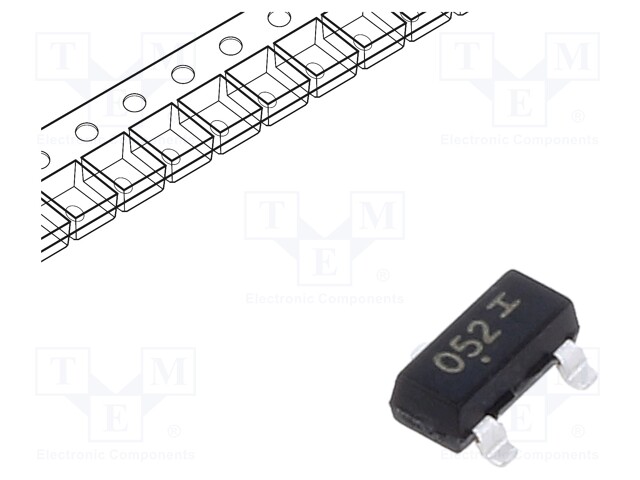 ESD Protection Device, 8 V, SOT-23, 3 Pins, 6.1 V, 225 mW, PACDN Series