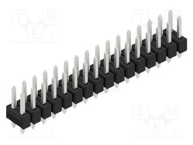 Connector: pin strips; pin header; male; PIN: 32; 2.54mm; THT; 2x16