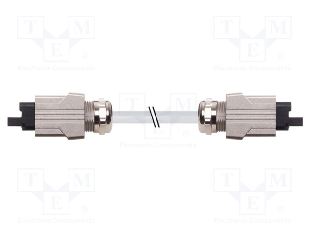 Connection lead; IP65; 24VAC; 24VDC; 16A; 10m; Series: 7000; PIN: 5