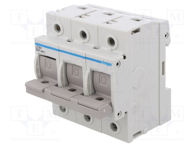 Fuse disconnector; D02; DIN; 63A; 400V; Poles: 3; -25÷60°C; IP40