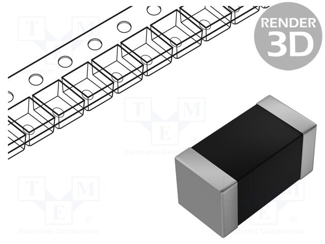 High Frequency Inductor, 10 nH, B82496C Series, 600 mA, 0603 [1608 Metric], Wirewound, 0.2 ohm